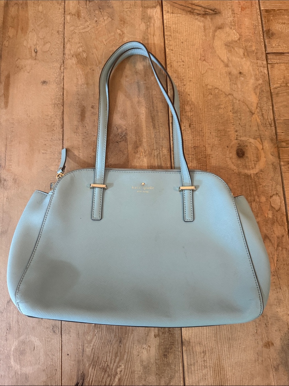 kate spade Light Blue Leather Shoulder Bag